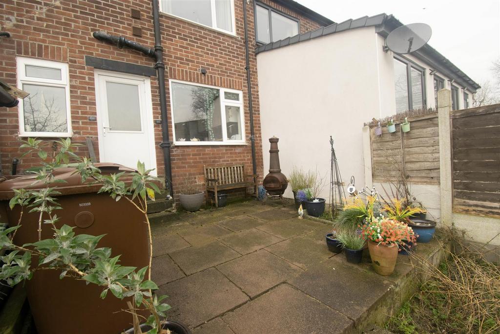 Rear shot and patio area