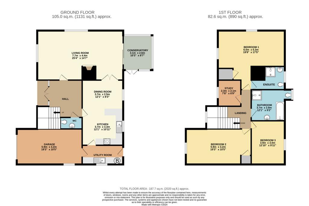 Modern detached 4 bed house with garden