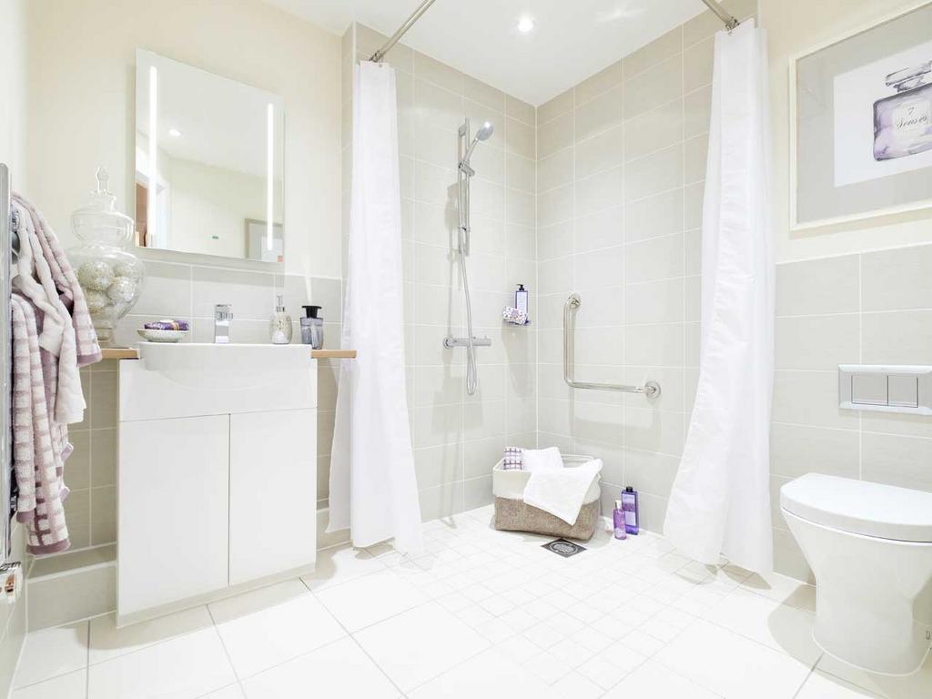 Typical shower room