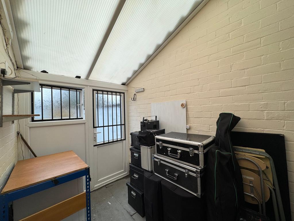 Rear porch/Workshop