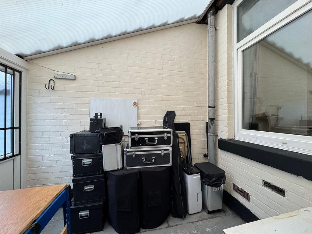 Rear porch/Workshop