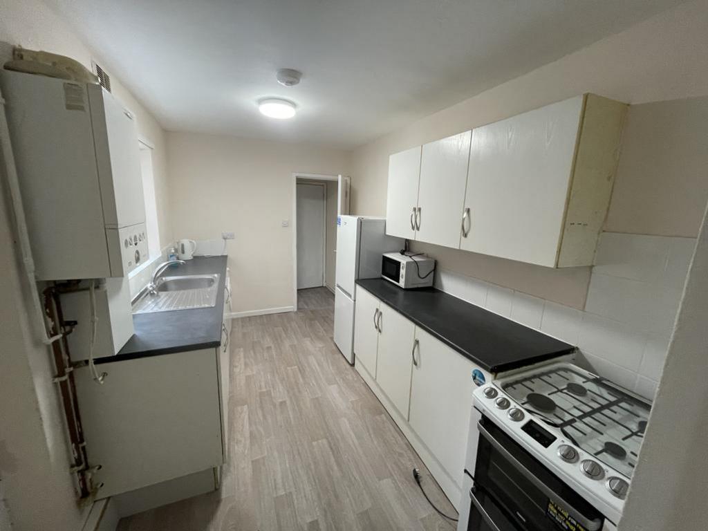 Spacious kitchen featuring ample counter space ...