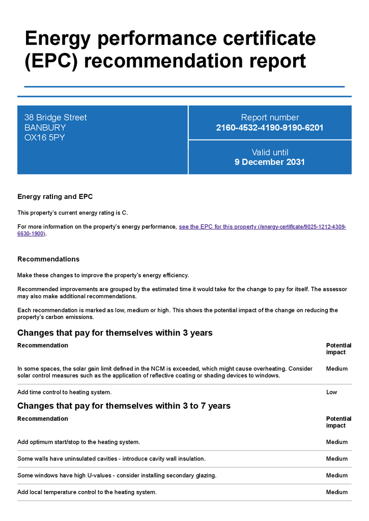 EPC Certificate