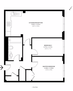 2 bedroom flat to rent, Bloomsbury Mansions