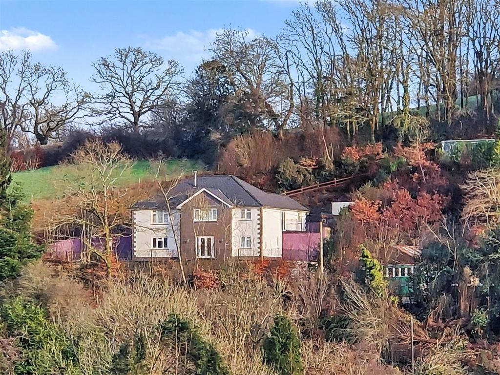 View of home from across the valley