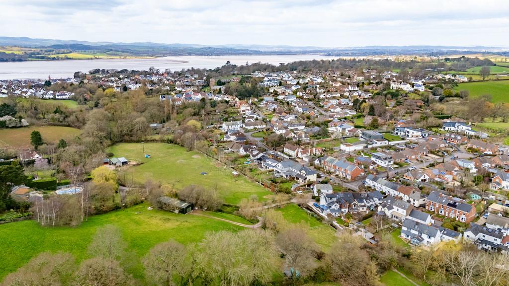 Aerial view showing the Estuary