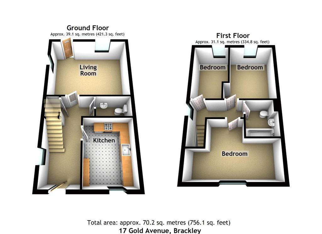 17 Gold Avenue, Brackley 3d