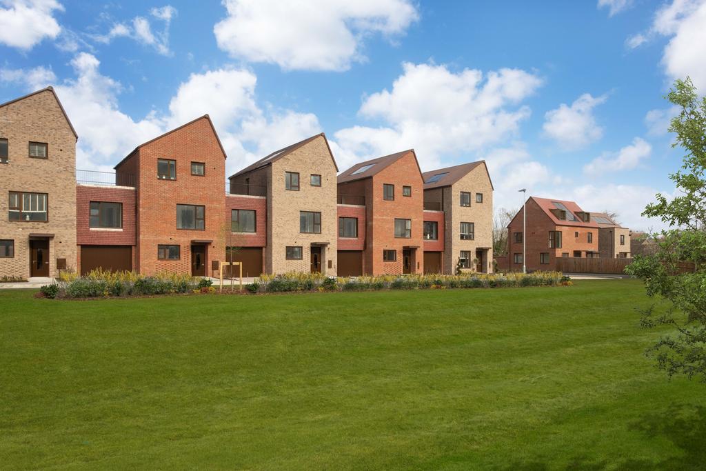 Homes overlooking green space