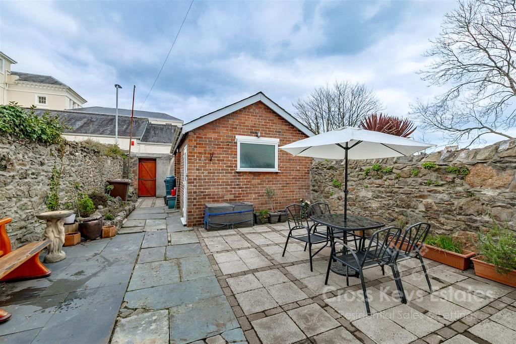 Garage and Enclosed Garden