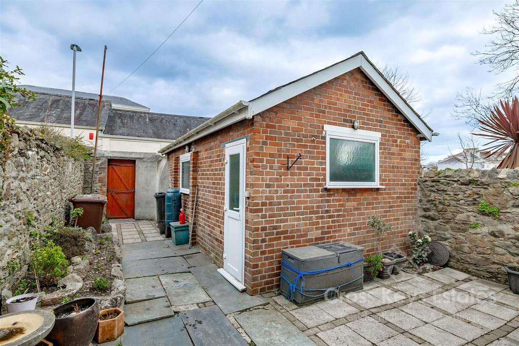 Garage and Enclosed Garden