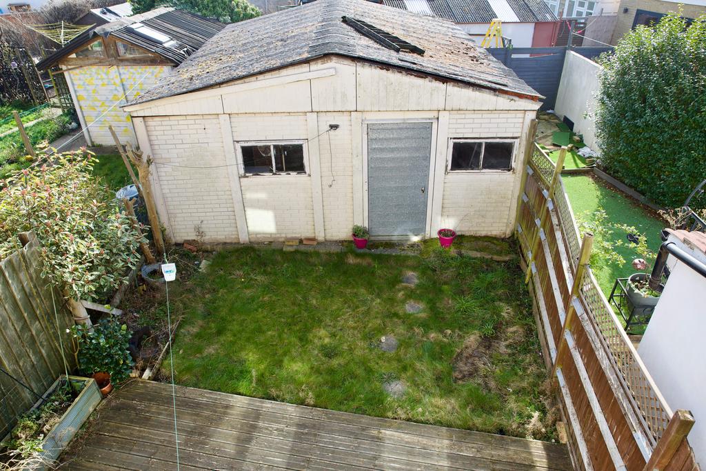 Garden and double garage