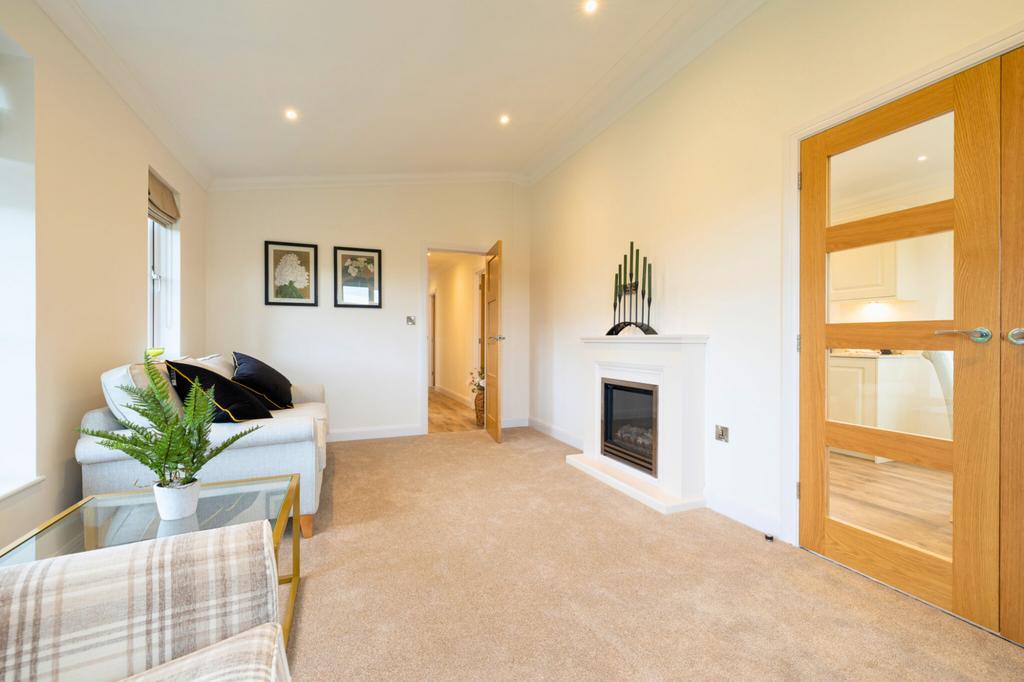 Living room, fireplace