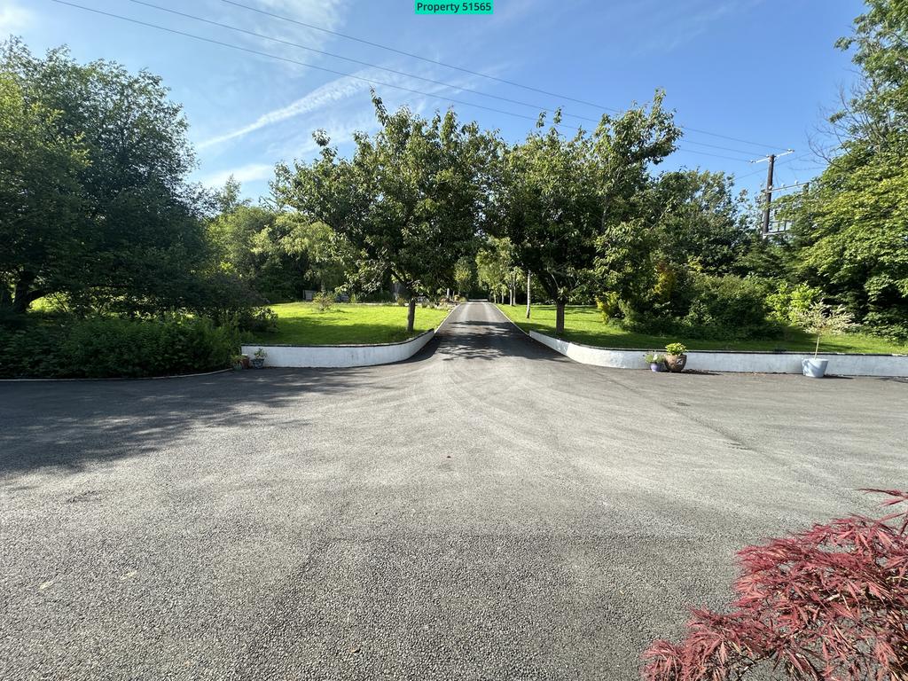 Driveway looking towards entrance