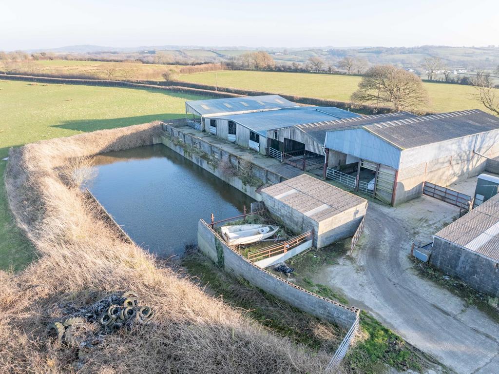 The farm buildings