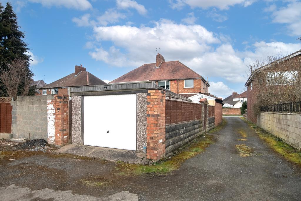 Rear garage