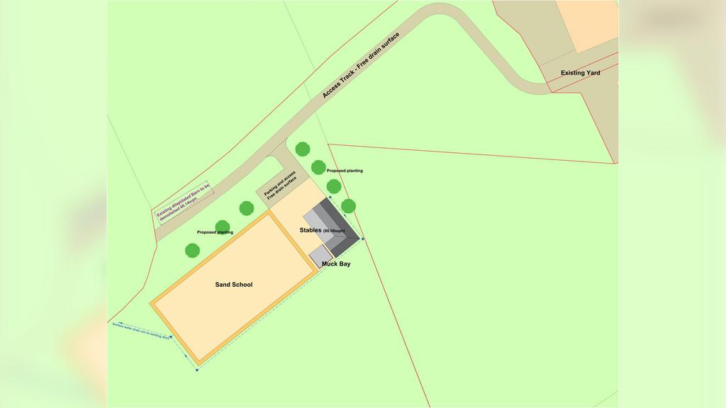 Planning for stable block.