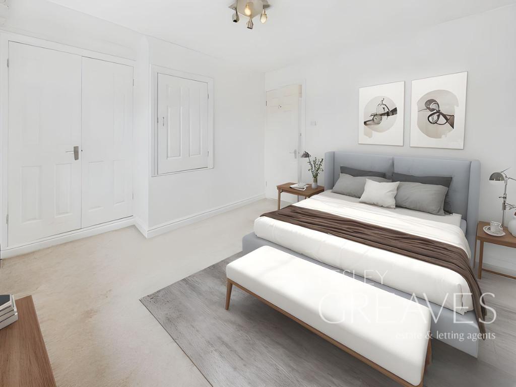 Virtually Staged Bedroom One