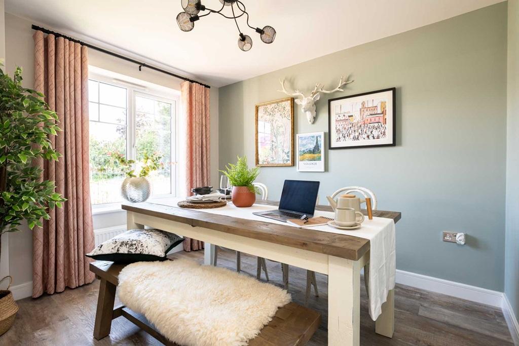 Separate dedicated dining space