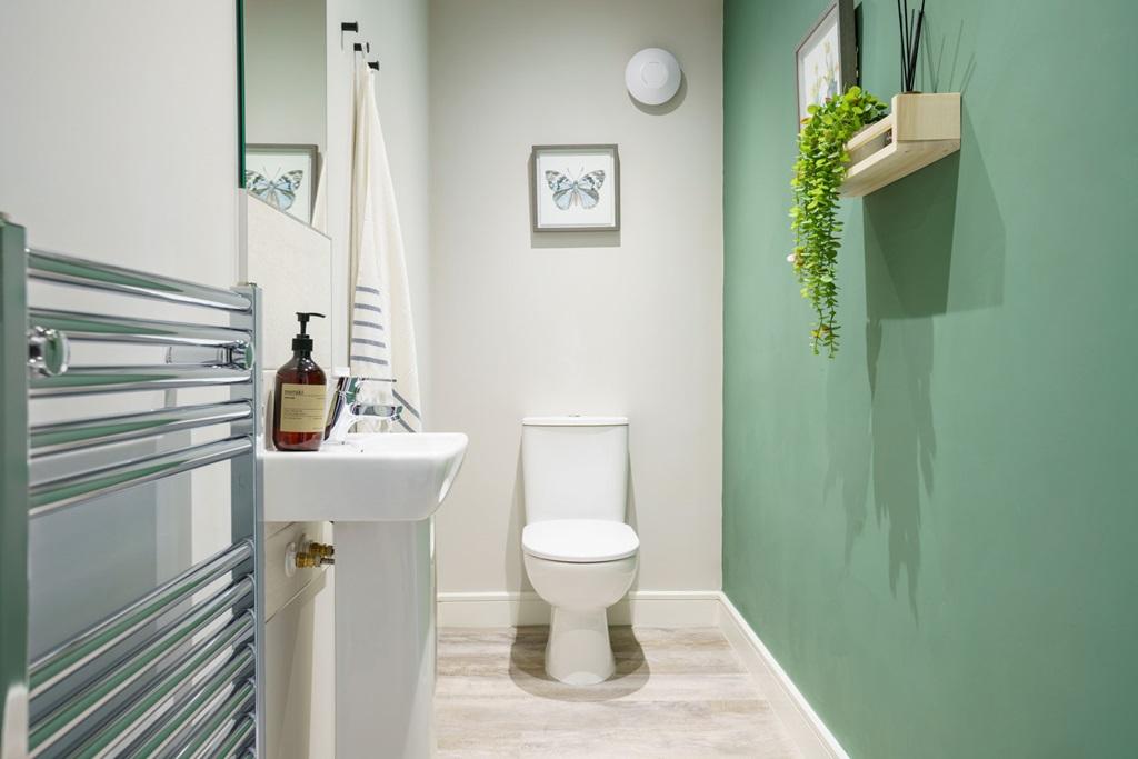 Practical and convenient off the hallway