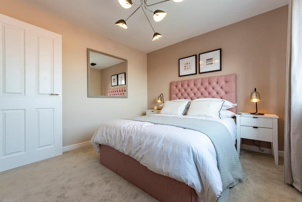 The second double bedroom with wardrobe space