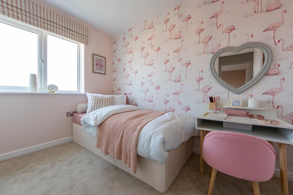 Third bedroom suitable for children or an...