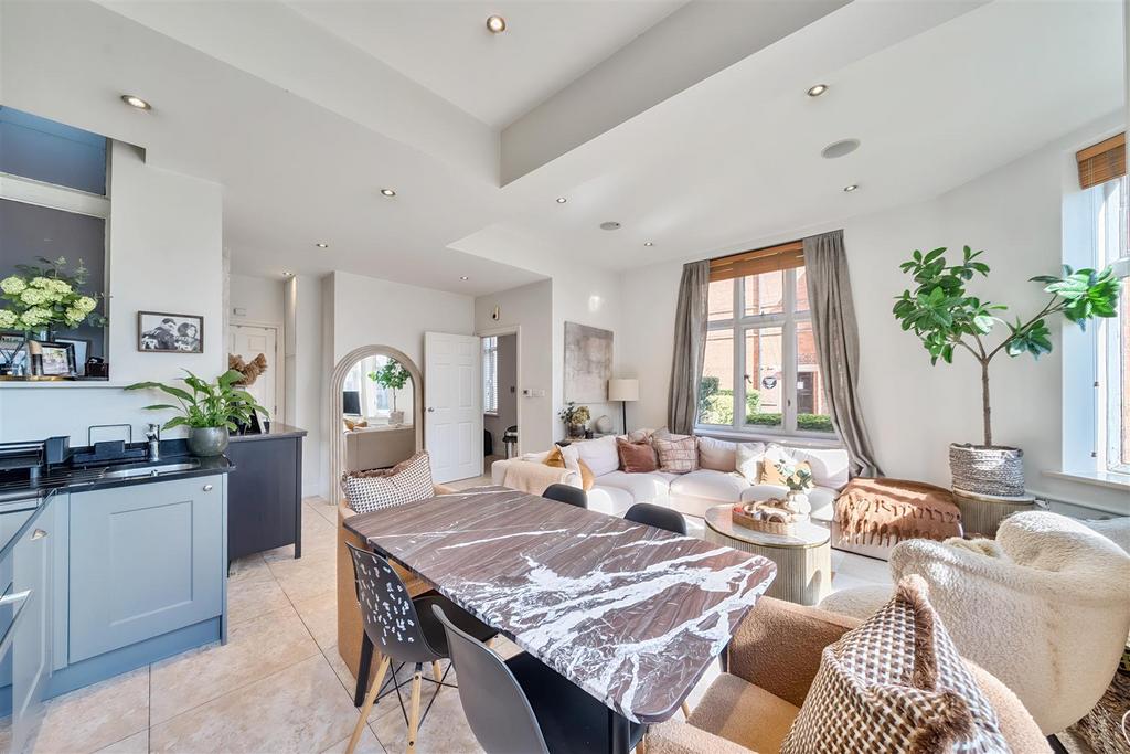 Reception Room/Open Plan Kitchen: