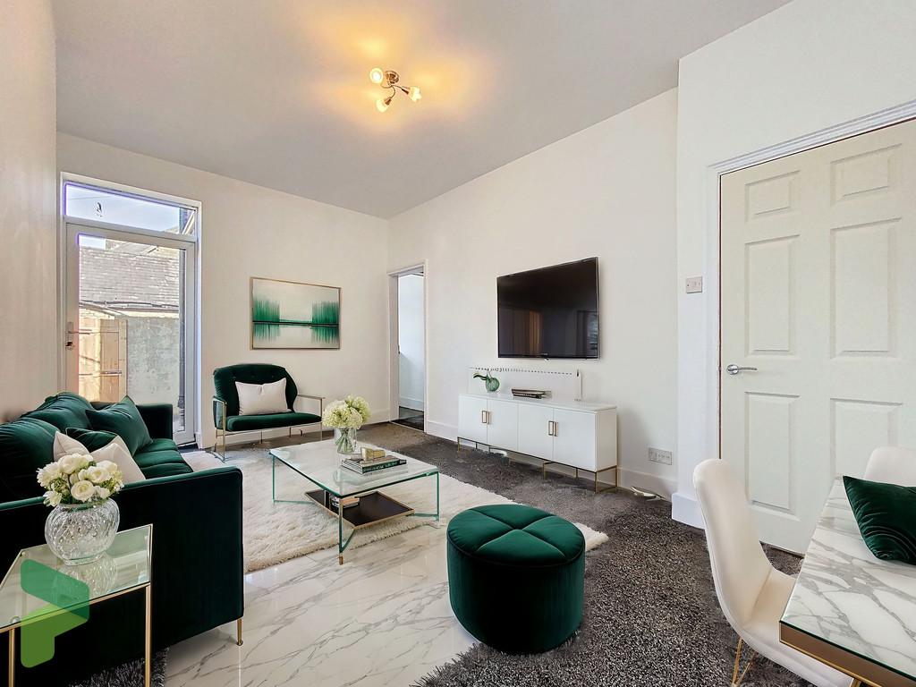 Virtually Staged Reception Room