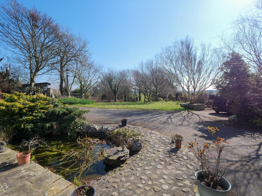 Rear Garden With Pond