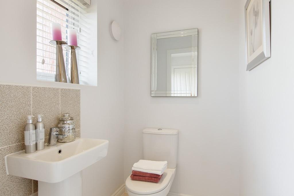 A handy downstairs cloakroom