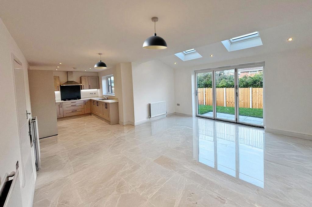 Example kitchen/dining/family area