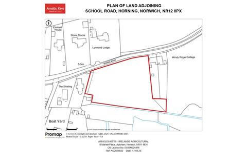 Farm land for sale, 0.67 Ha (1.66 Ac) Arable Land/Woodland, School Road , Horning , Norwich , Norfolk, NR12