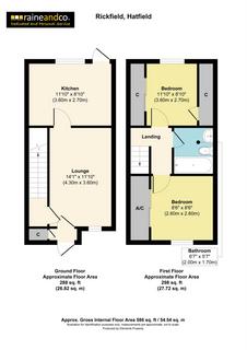 2 bedroom terraced house for sale, Rickfield Close, Hatfield
