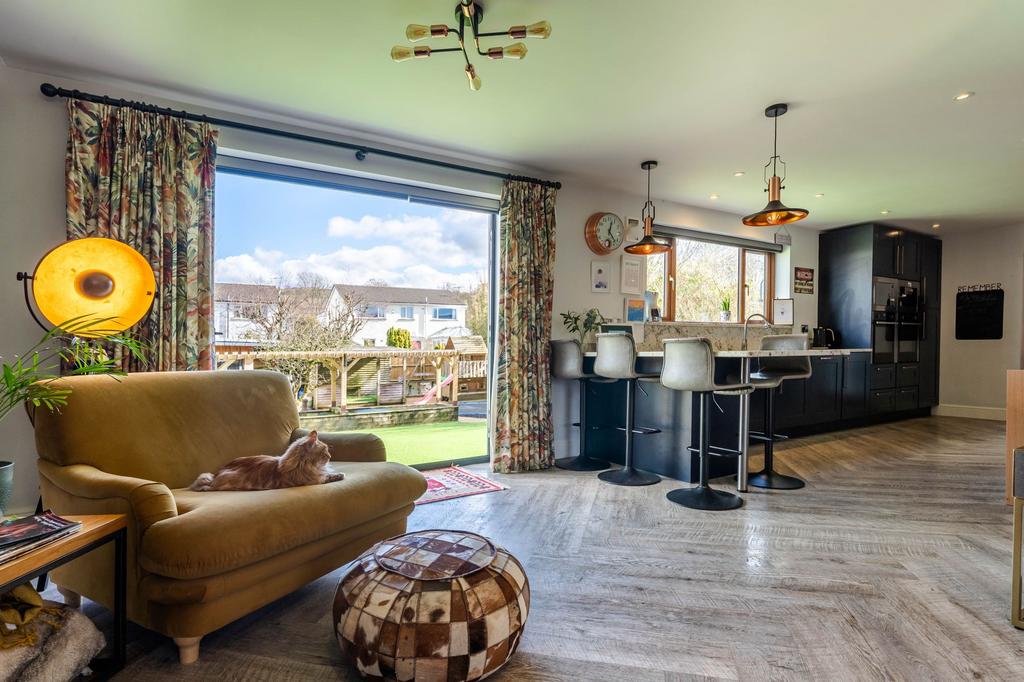 Open plan living area