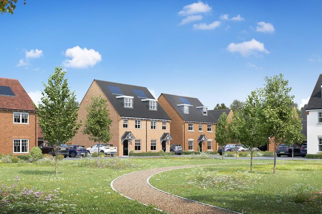 An artist's impression of homes 182-186