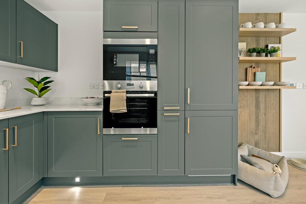 Kitchen finished in clean lines