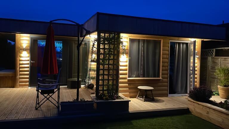 Purpose built log cabin