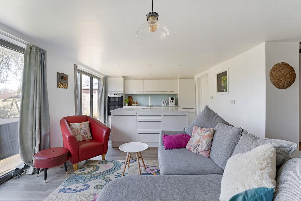 Living room and kitchen