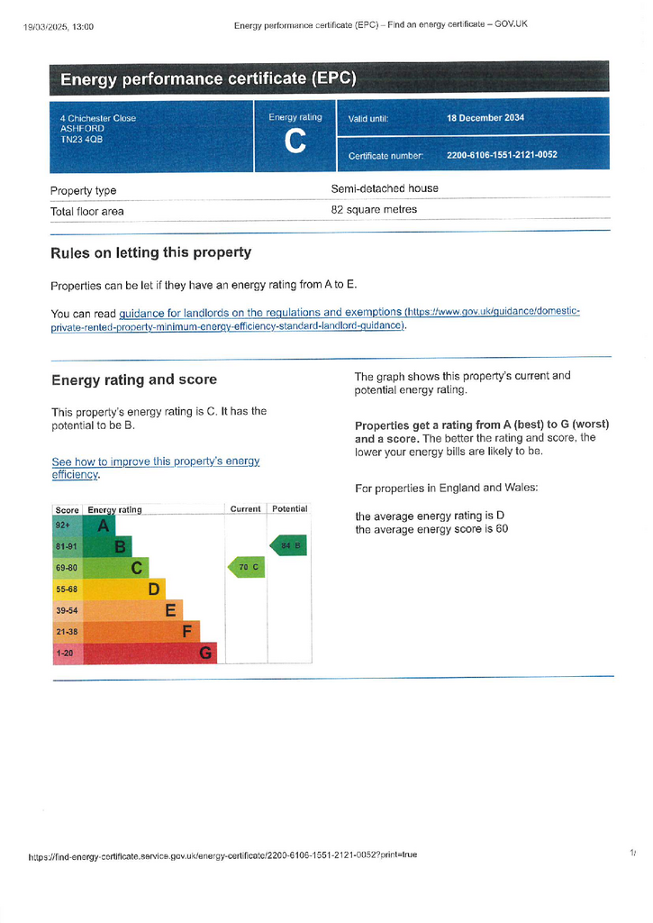 EPC Certificate