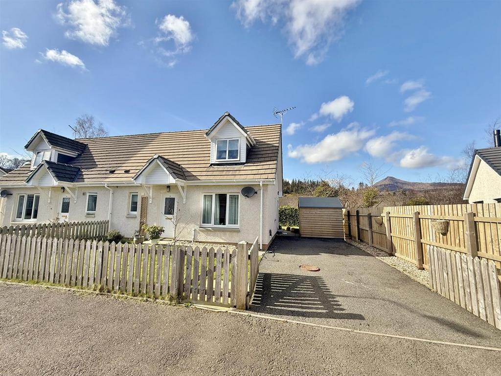 Driveway and goatfell view