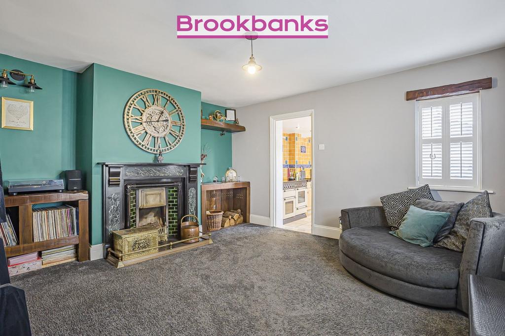 Living room, fireplace