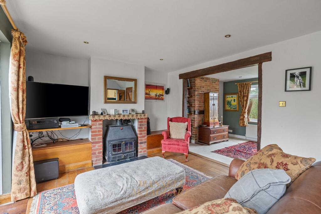 Lounge with woodburner