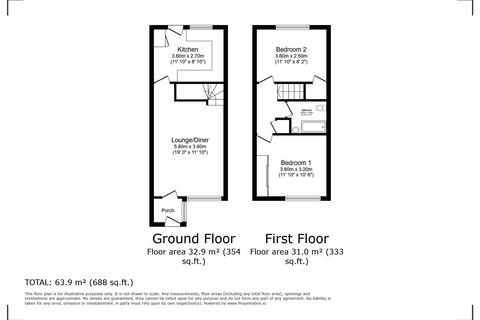 2 bedroom terraced house for sale, Bassenthwaite, Acklam, Middlesbrough, North Yorkshire, TS5 8UE