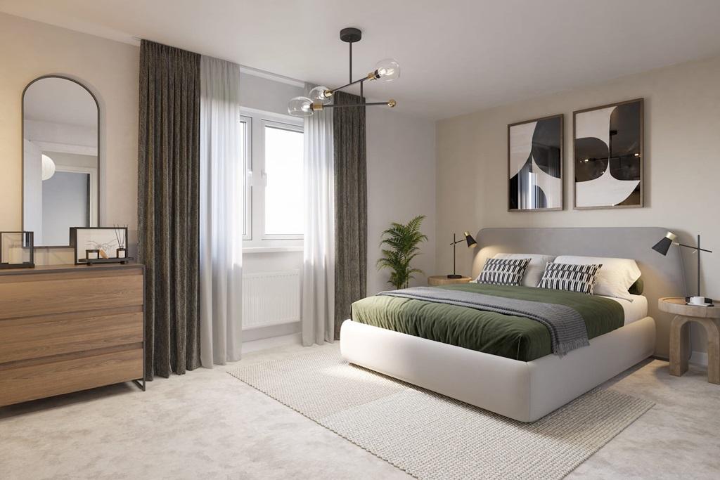 The top floor is home to the light and spacious...