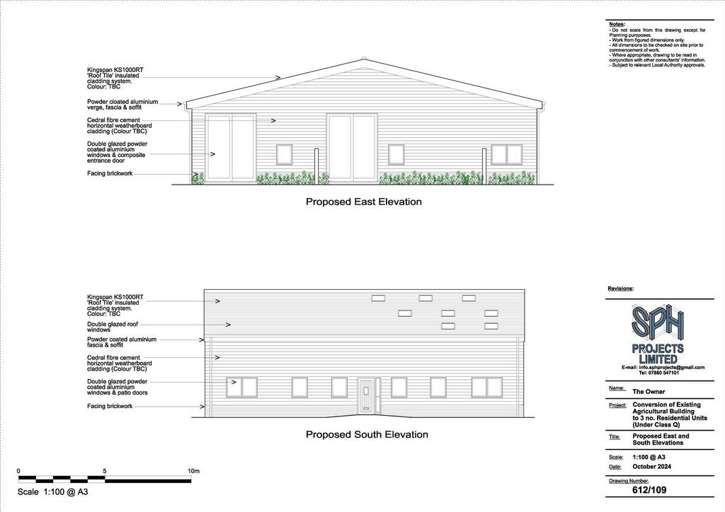 3 24 1996 arpn proposed south and east elevations