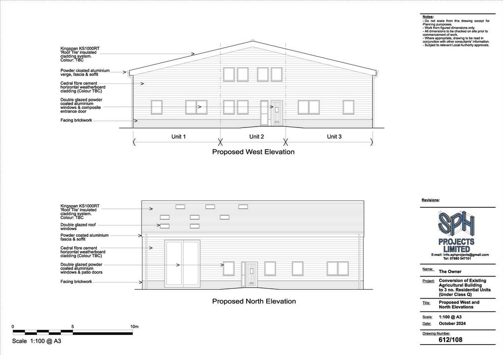 3 24 1996 arpn proposed north and west elevations
