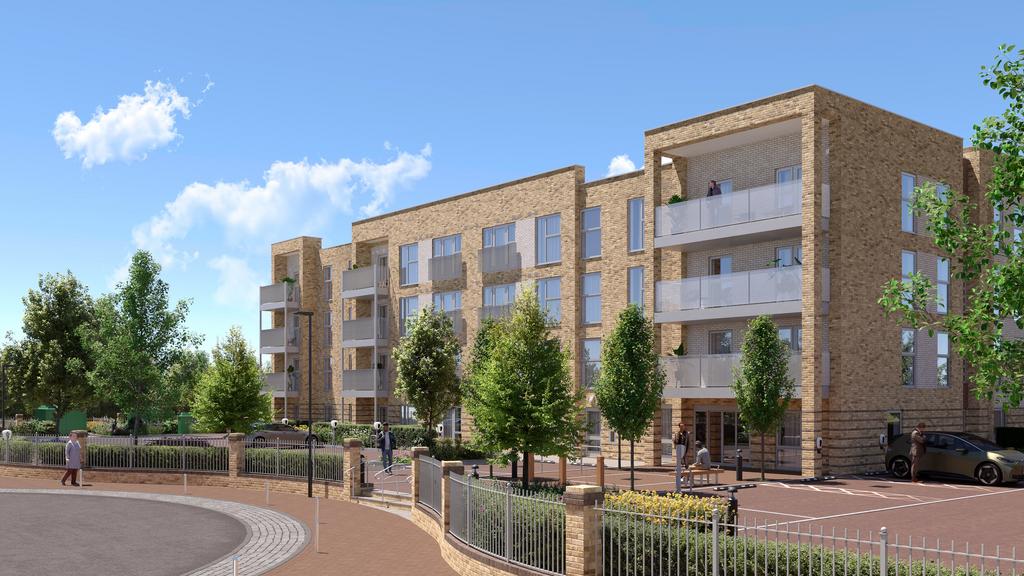 Artist impression: Front entrance and car...