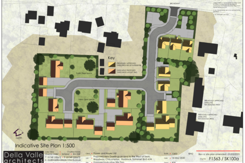 Plot for sale, Development site with full planning, Broadway, Chilcompton, BA3