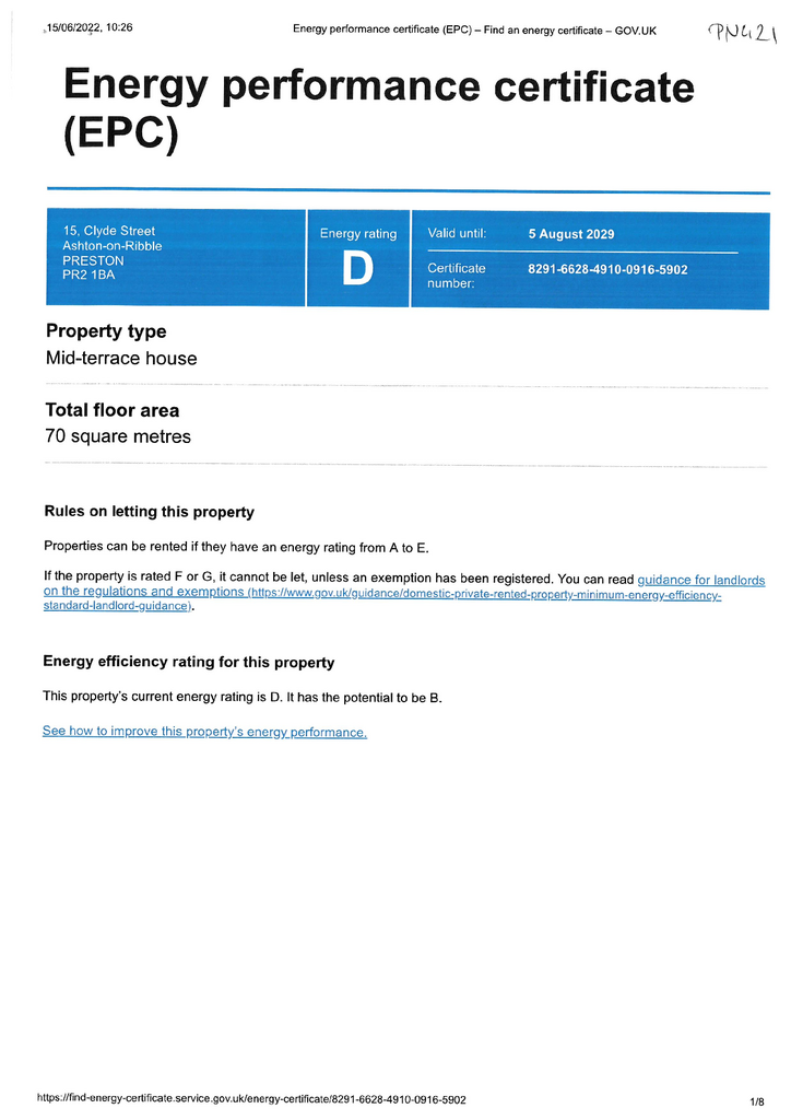 EPC Certificate