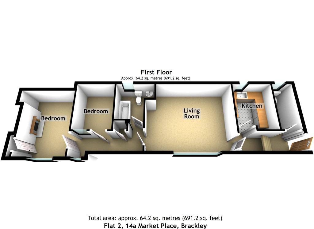 Flat 2 14a Market Place 3d