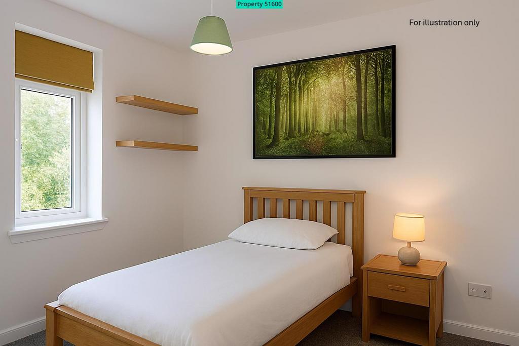 Digital image small bedroom